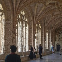 Archways with visitors